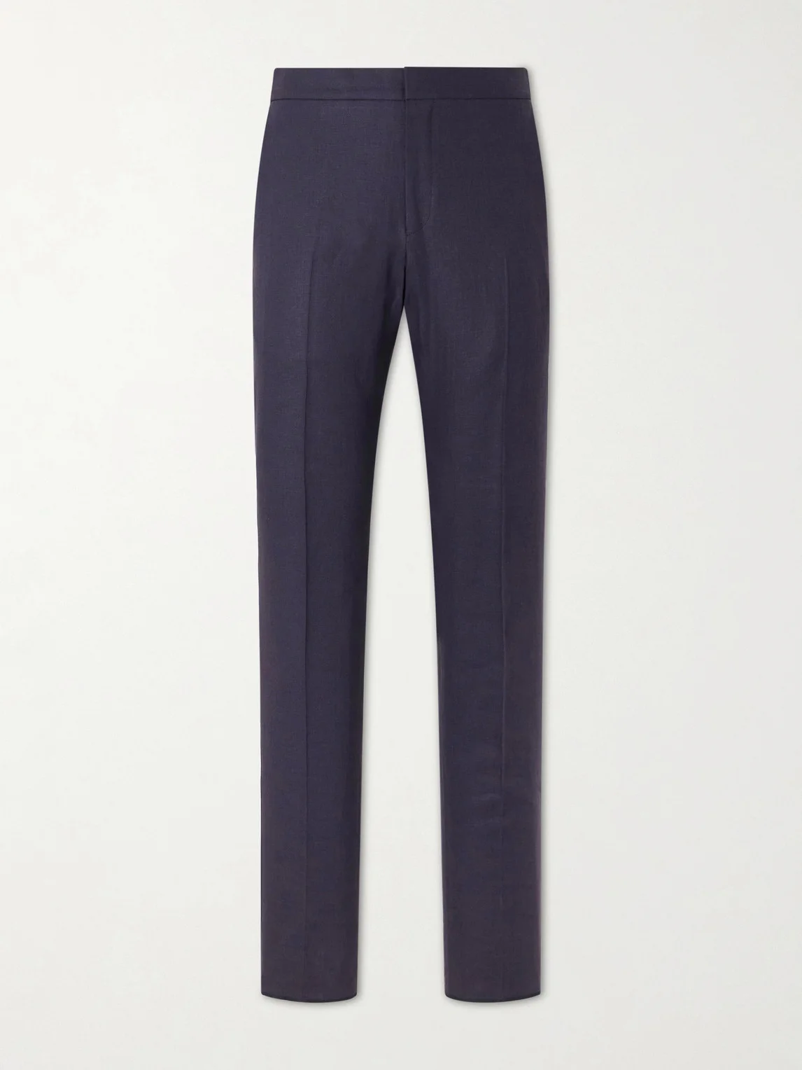Straight-Leg Linen-Twill Trousers - 1