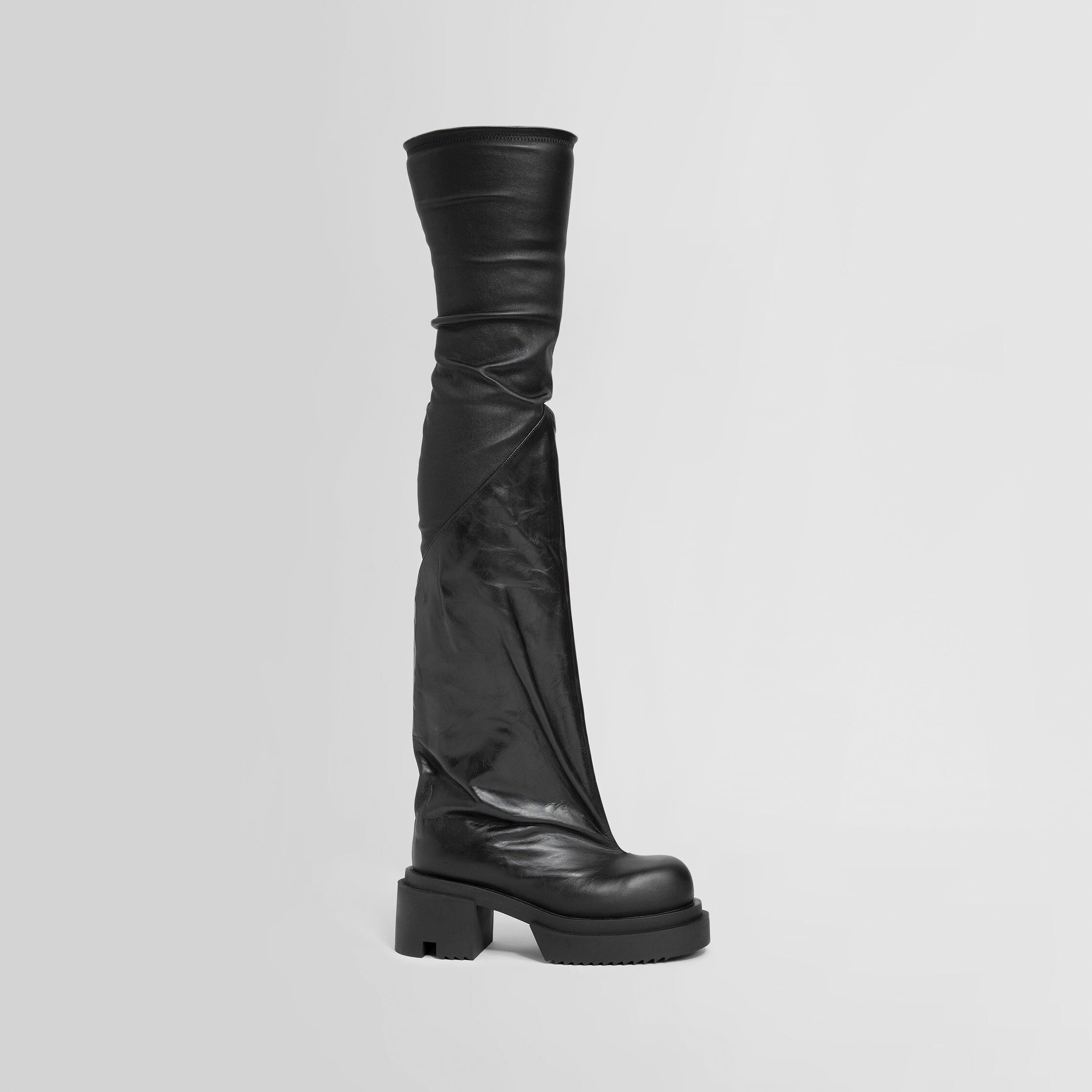 RICK OWENS WOMAN BLACK BOOTS - 7