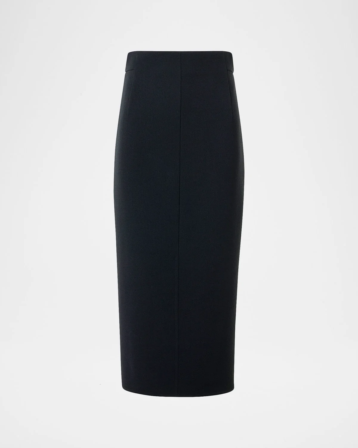 Wool Crepe Midi Pencil Skirt - 1