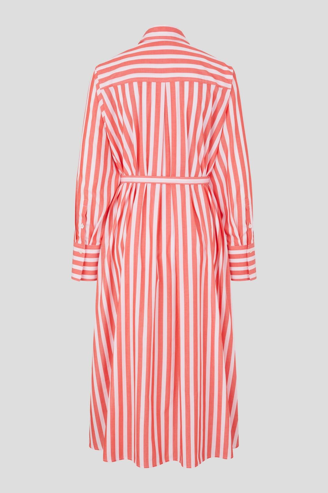 LIA SHIRT DRESS IN RED/OFF-WHITE - 5
