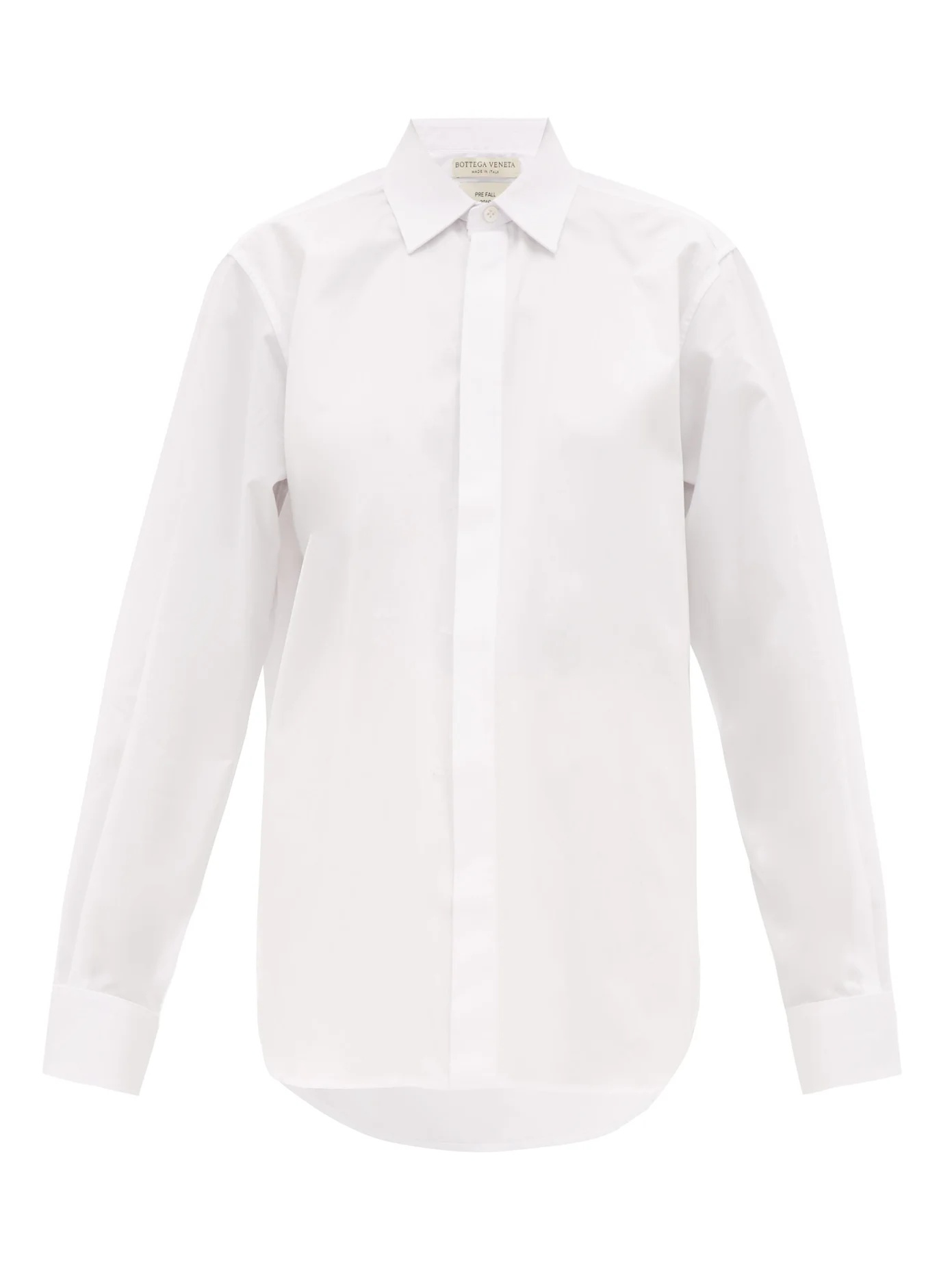 Oversized cotton-poplin shirt - 1