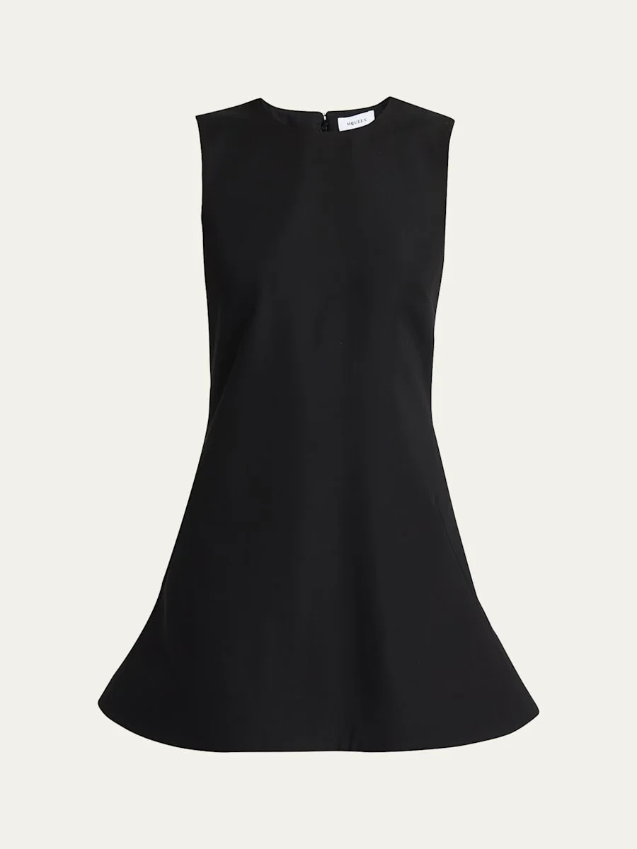 Flared A-Line Sleeveless Mini Dress - 1
