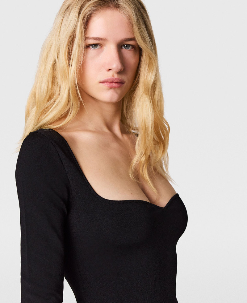 Compact Knit Long Sleeve Top 3