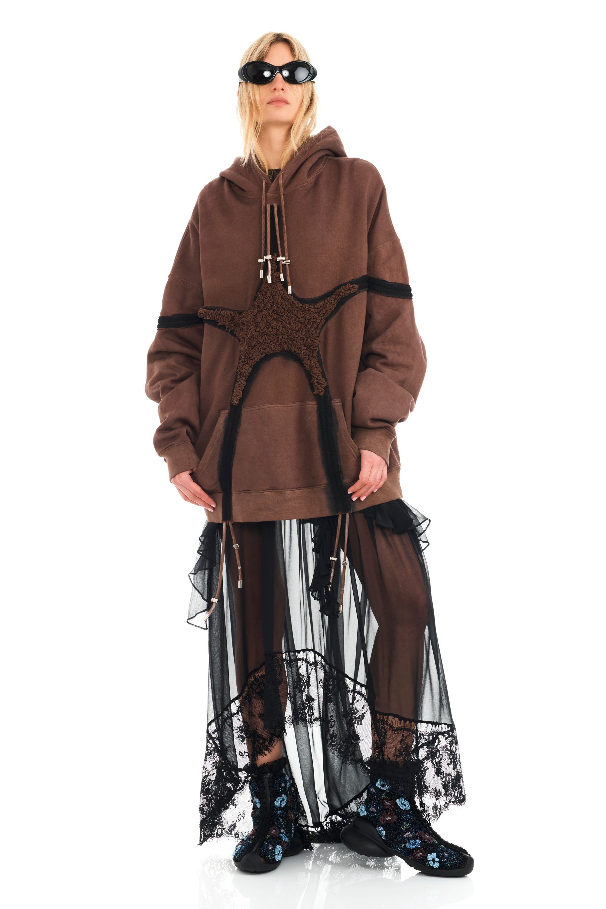 EARTH STARBURST SOFT STAR HOODIE - 3