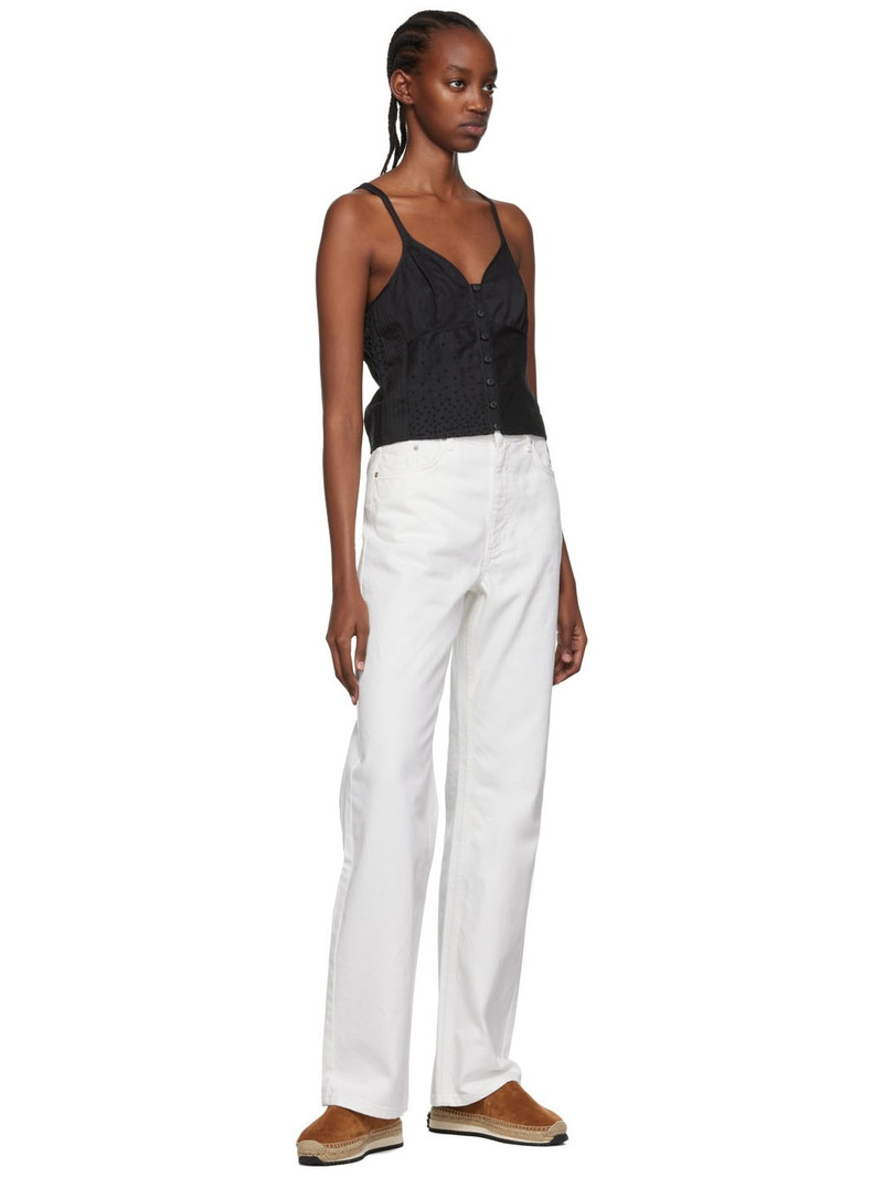 rag & bone Black Ramie Tank Top outlook