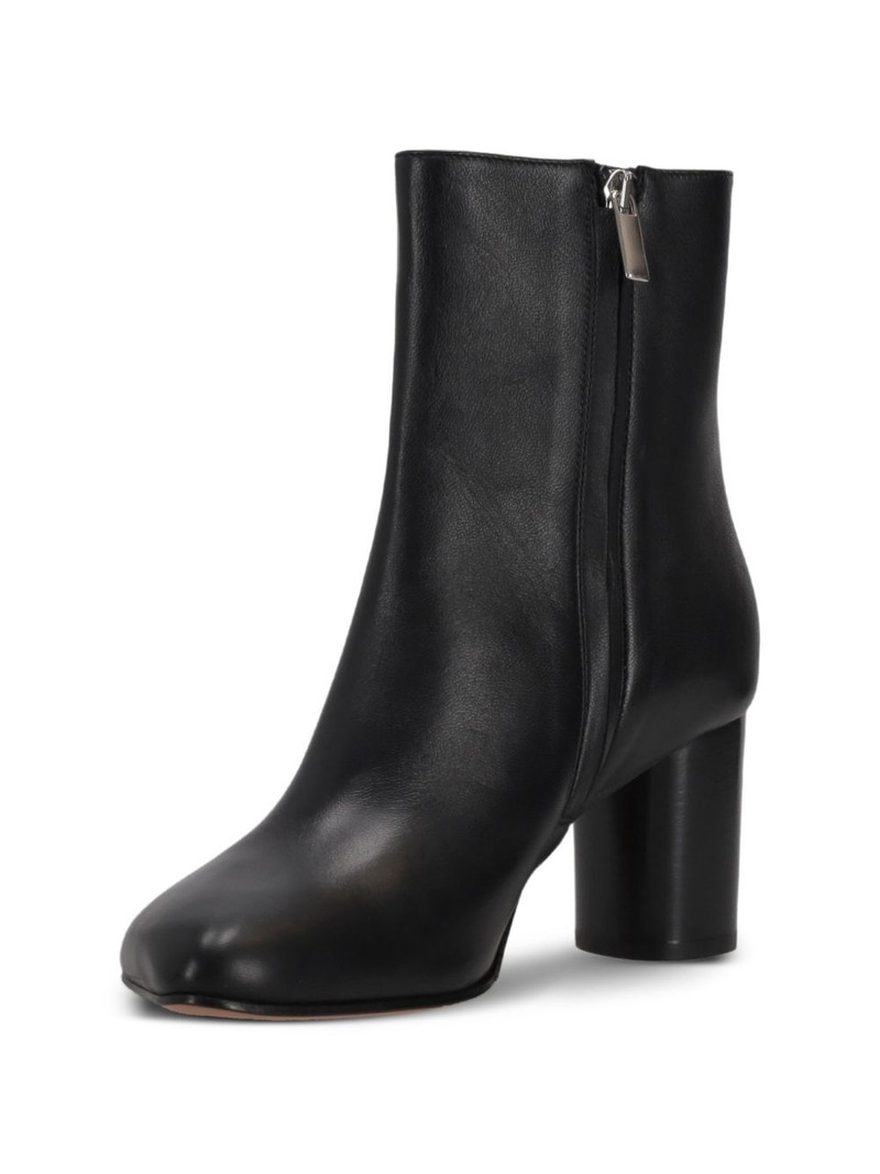 Obliqua leather ankle boots 5