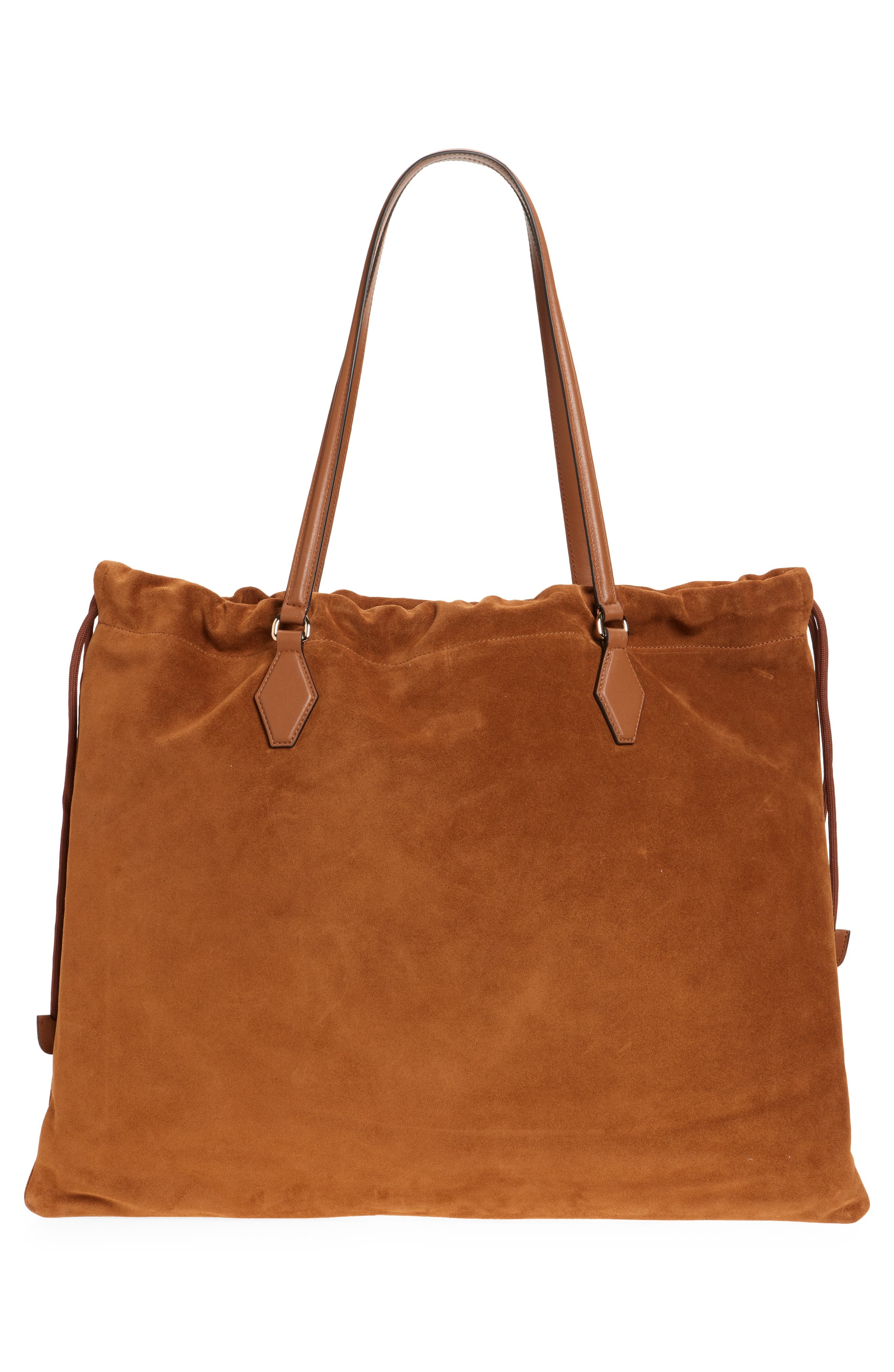 Jimmy Choo Large Drawstring Leather Tote in Tan/Light Gold at Nordstrom - 3