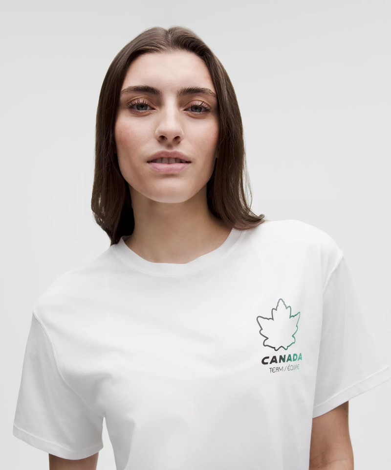 Team Canada Women's Cotton Jersey T-Shirt *COC Logo 4