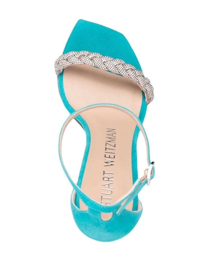 Sue 100mm braided-strap sandals - 4