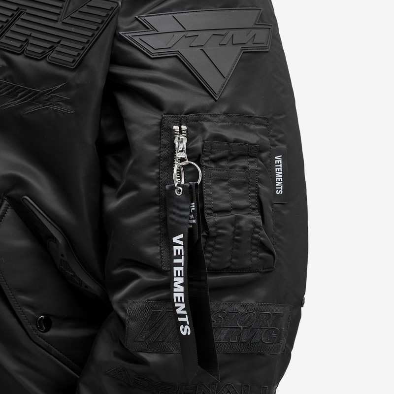 VETEMENTS Blackout Racing Bomber Jacket 5