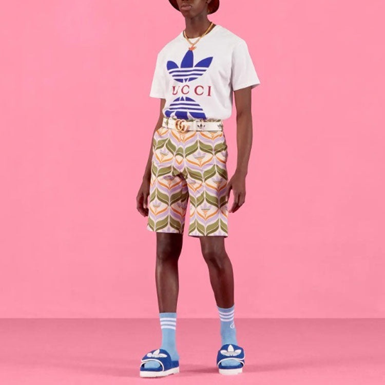 Gucci x adidas cotton jersey T-shirt in white 548334-XJEMJ-9280 - 2