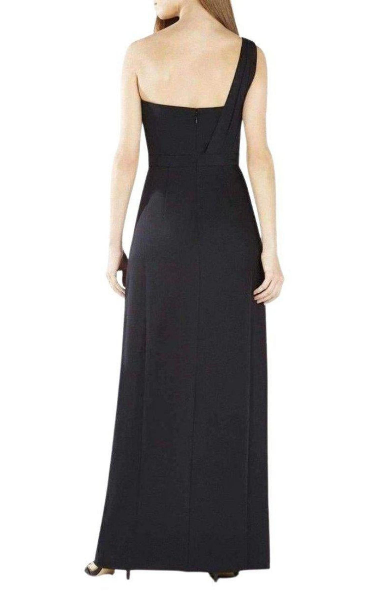 BCBGMAXAZRIA - Kristine One-Shoulder Peplum Gown - 3