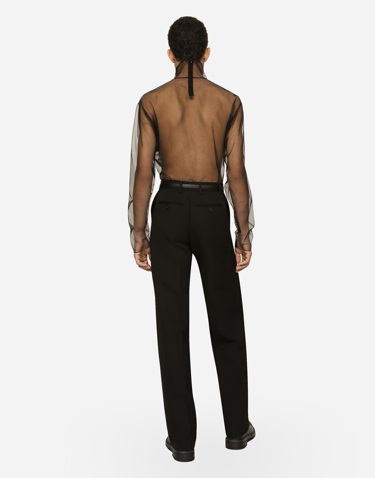 Straight-leg wool pants - 3