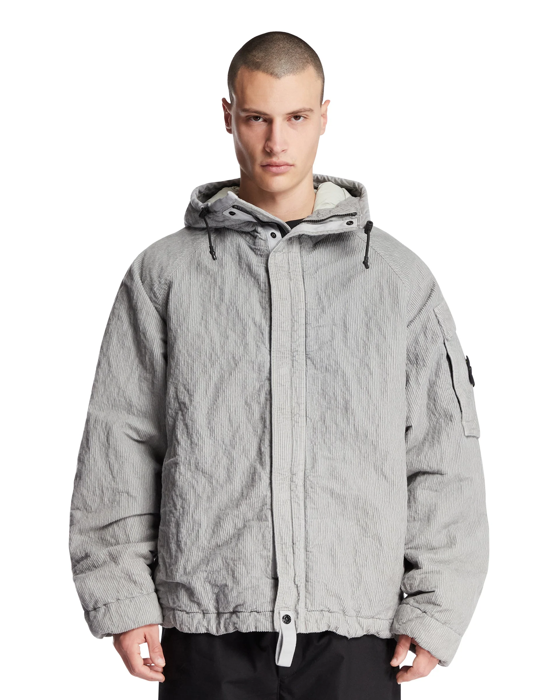 Gray 4100056 Wrinkled Corduroy 500-TC Jacket - 1