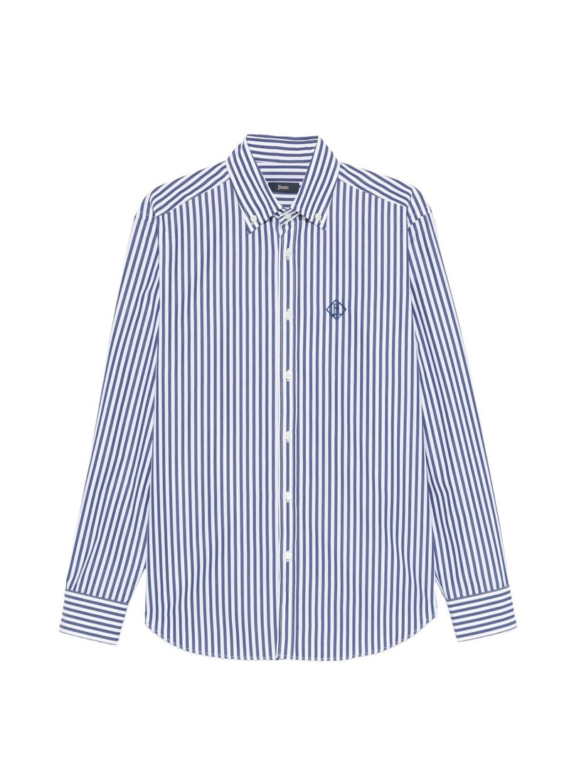 striped-pattern long-sleeve shirt 1