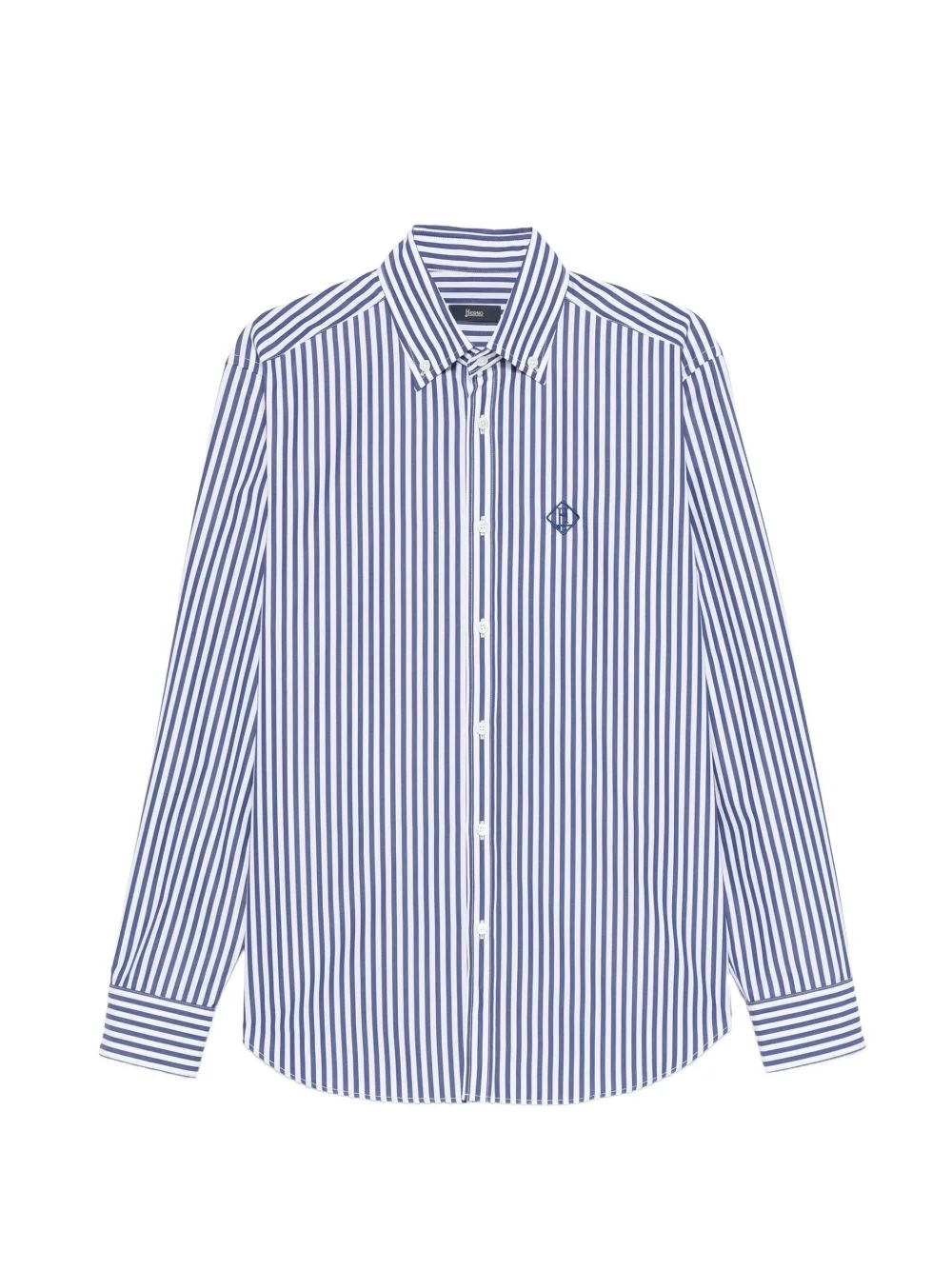striped-pattern long-sleeve shirt - 1