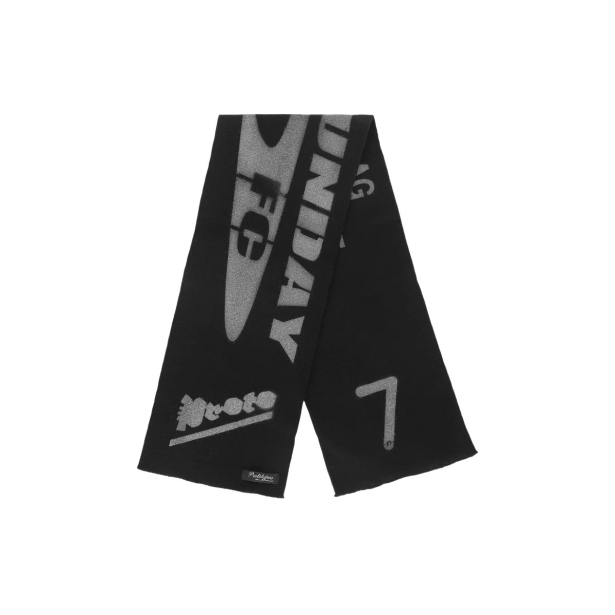 FOOTBALL SCARF (BLACK) - 4