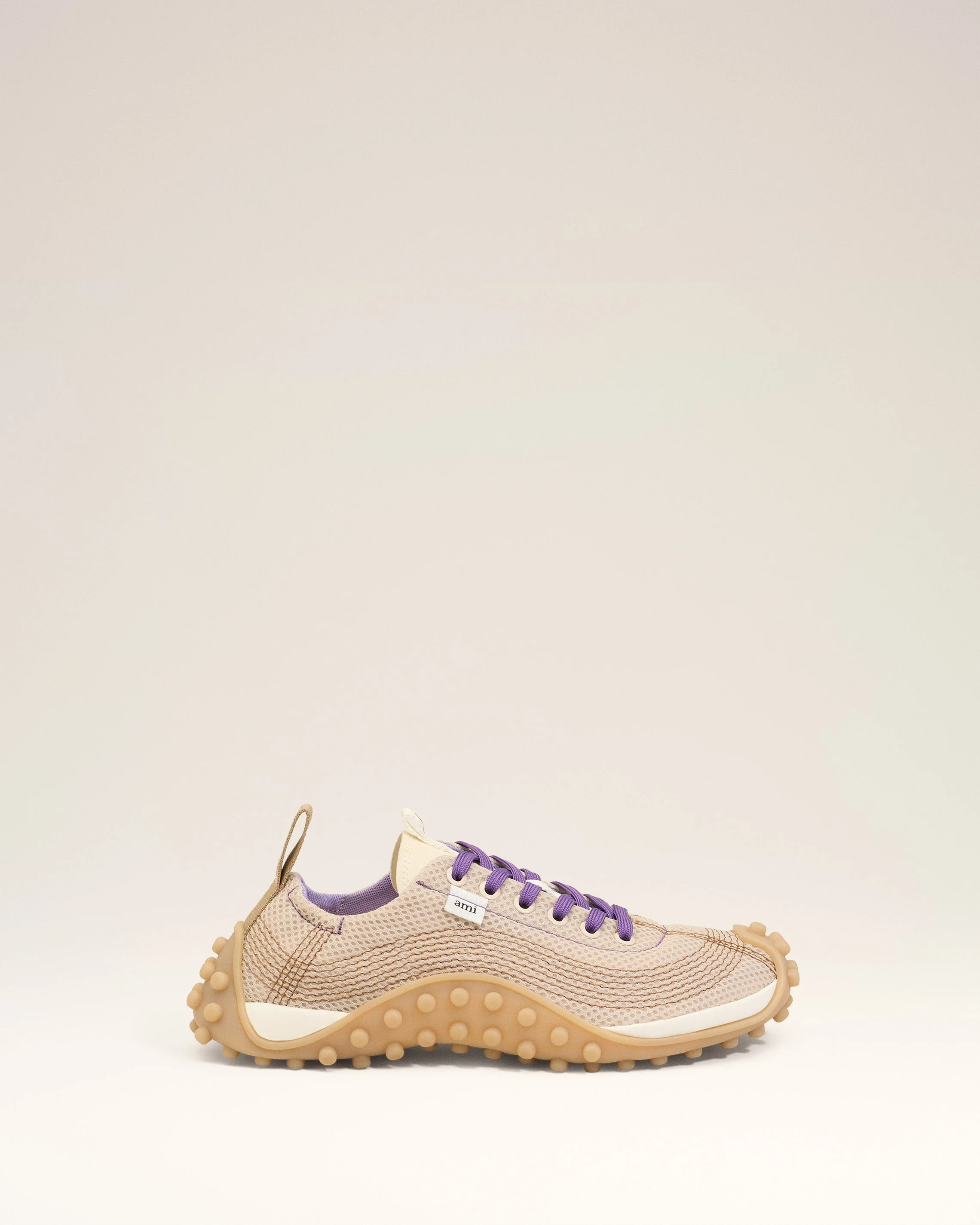 WHITE MESH LOW TOP MIRAGE SNEAKERS - 1