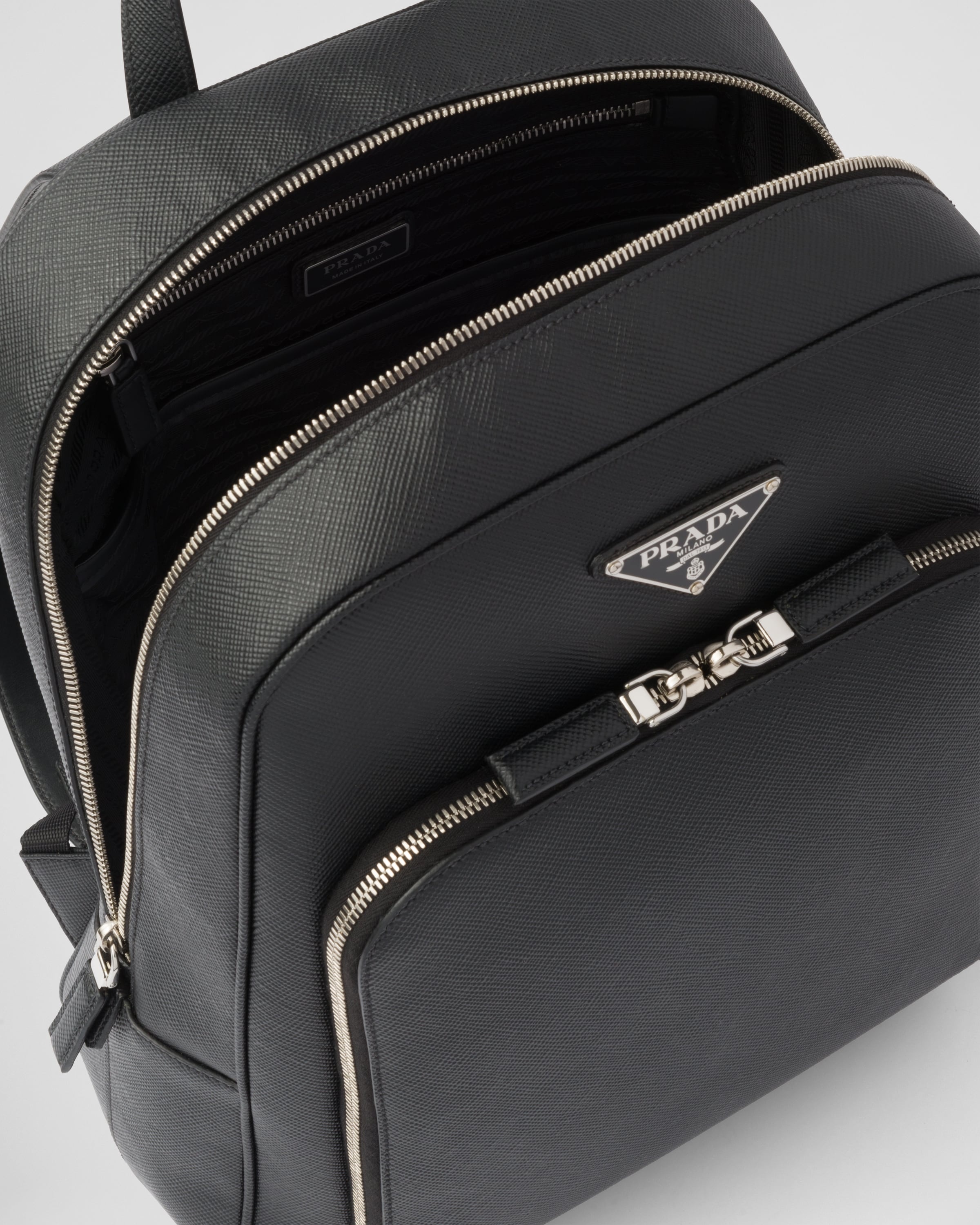 Saffiano leather backpack - 5