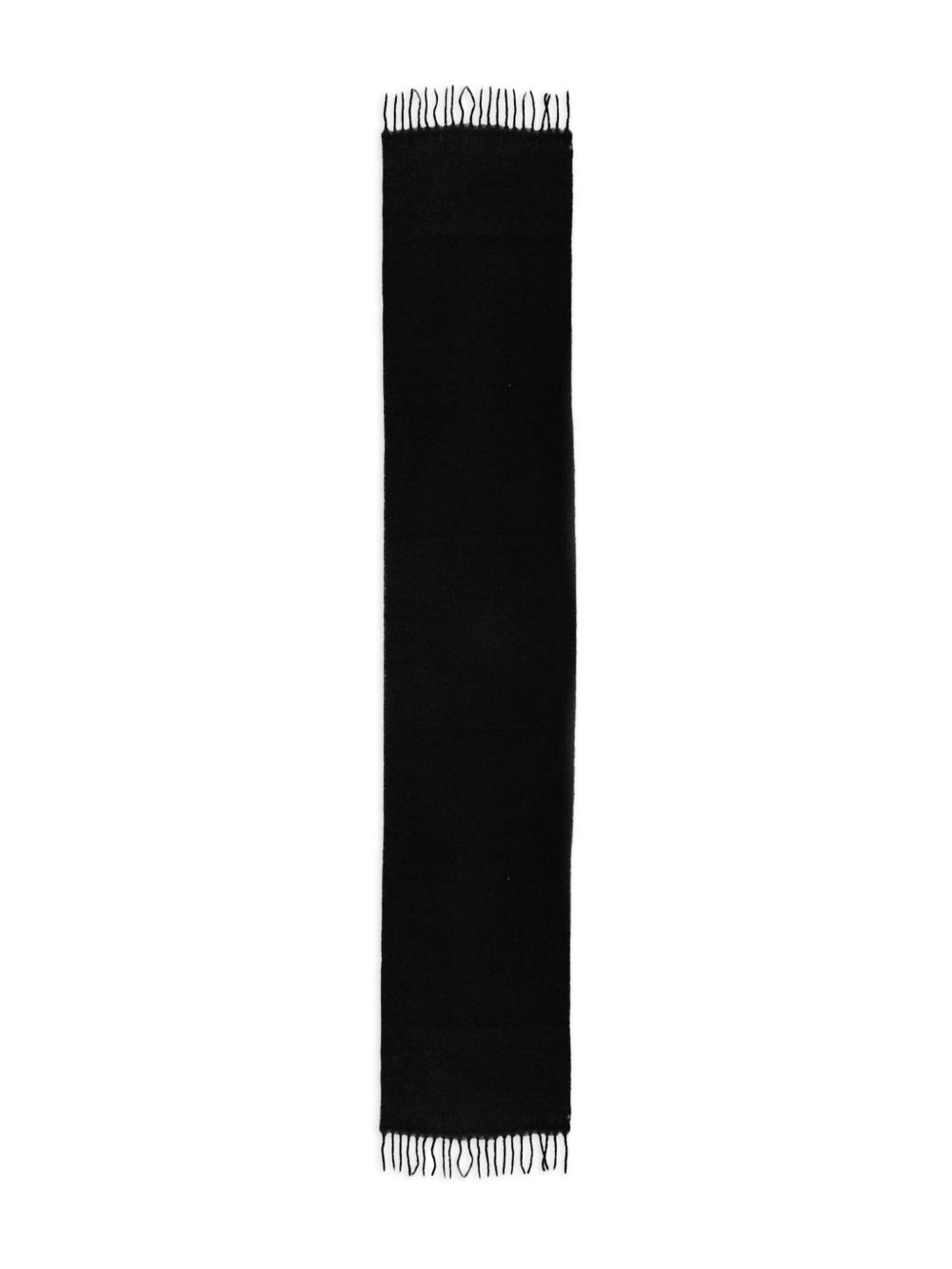 alpaca fringed scarf - 1