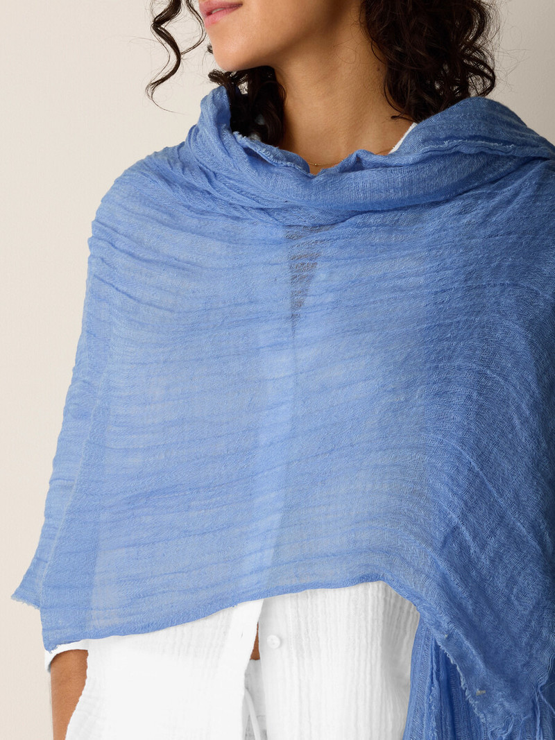 Textured Linen Blend Scarf 4