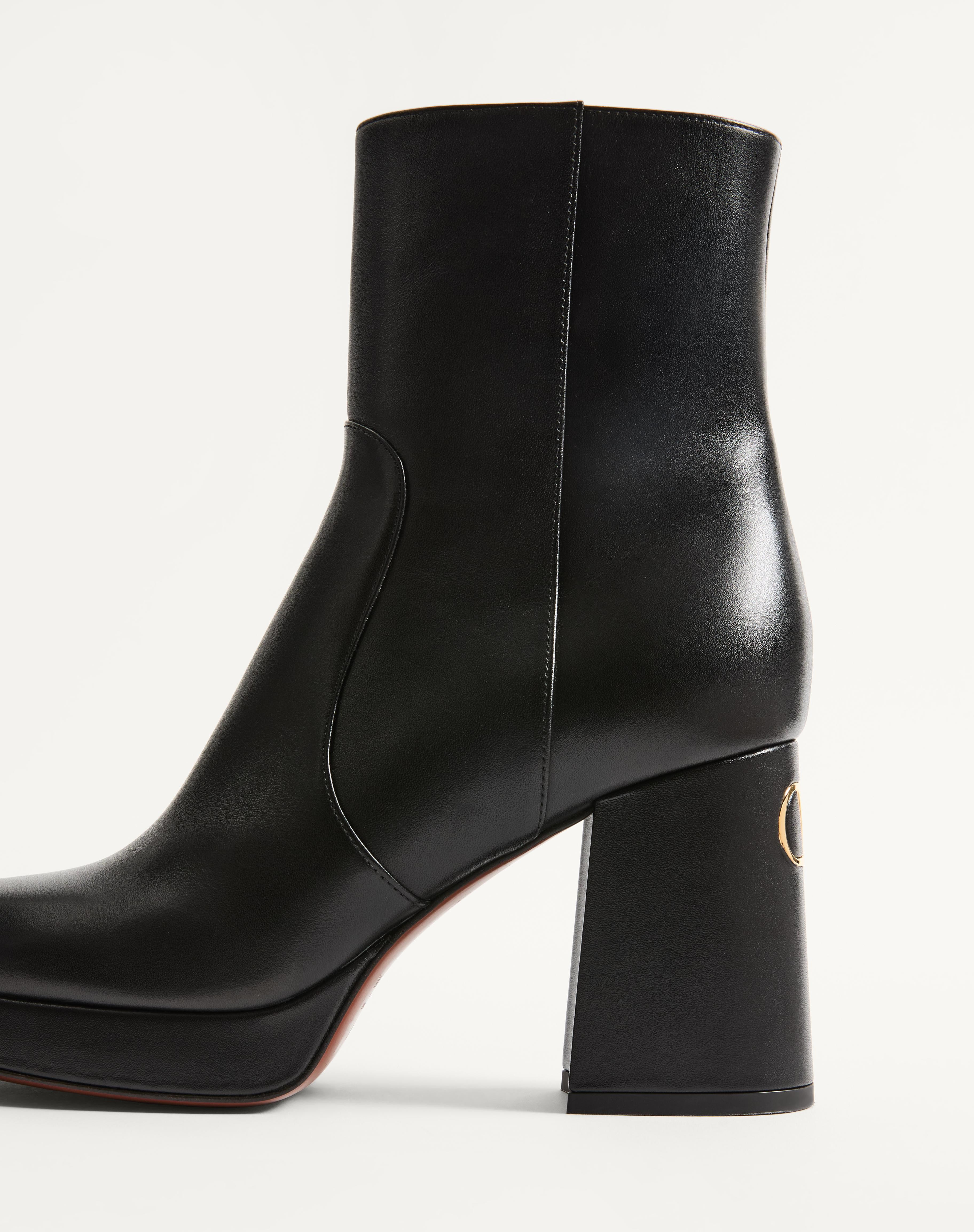 FAWCETTE PLATFORM ANKLE BOOT IN CALFSKIN 90MM - 7