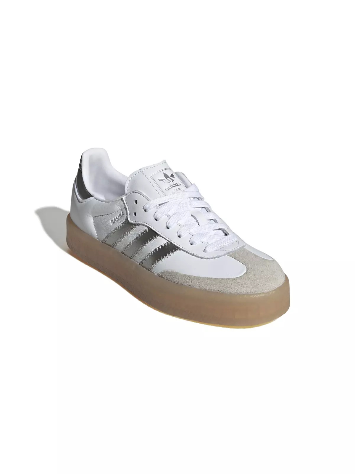 Originals Sambae "Ftwr White/Silver Metallic/Gum" Women's Shoe - 3