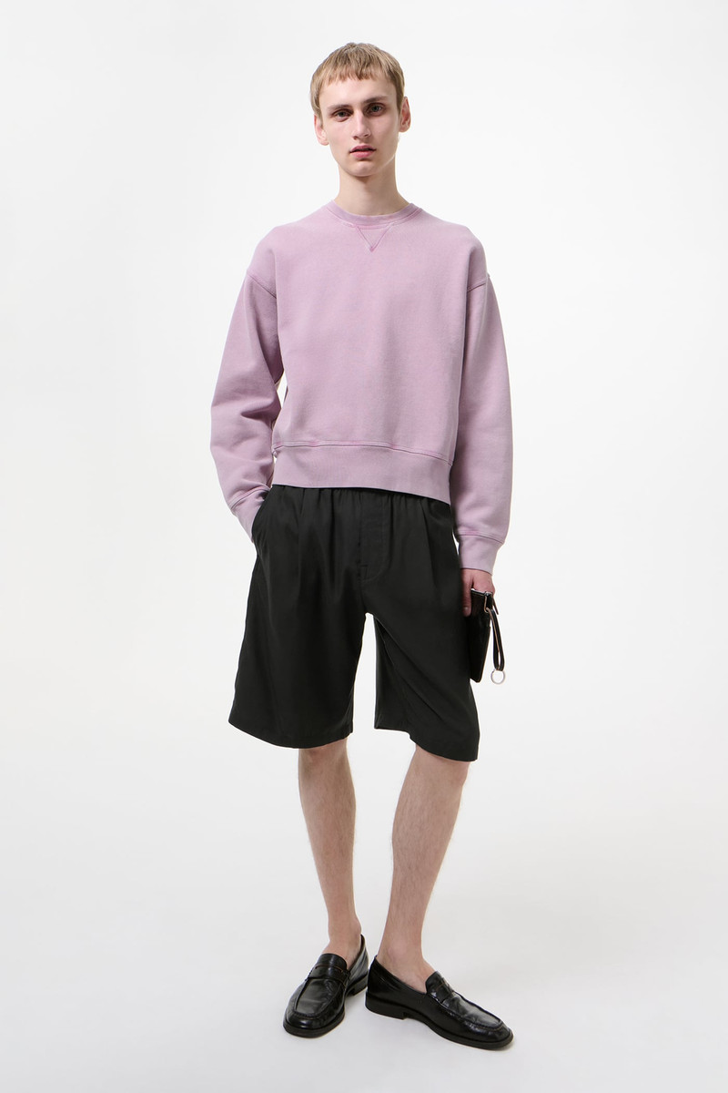 Our Legacy Leisure Shorts Still Black Calm Cupro Cotton outlook