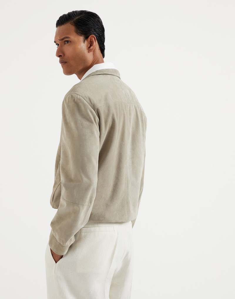 Brunello Cucinelli Suede outerwear jacket outlook