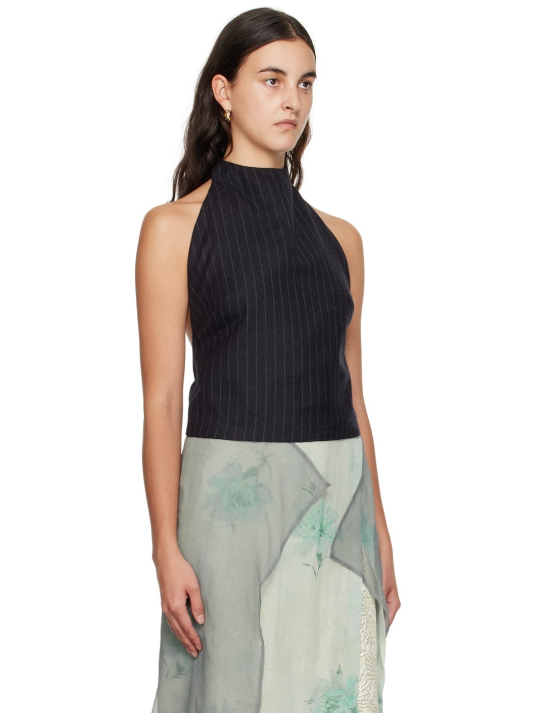 Gray Wrap Tank Top - 2