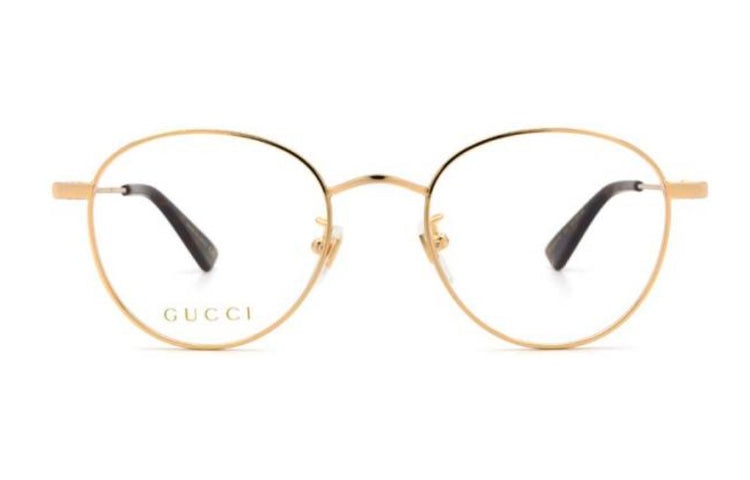 (WMNS) Gucci Bee Webbing Optical Frame Gold Color GG0607OK-001 - 2