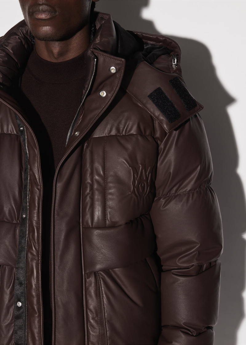 LEATHER PUFFER JACKET 8