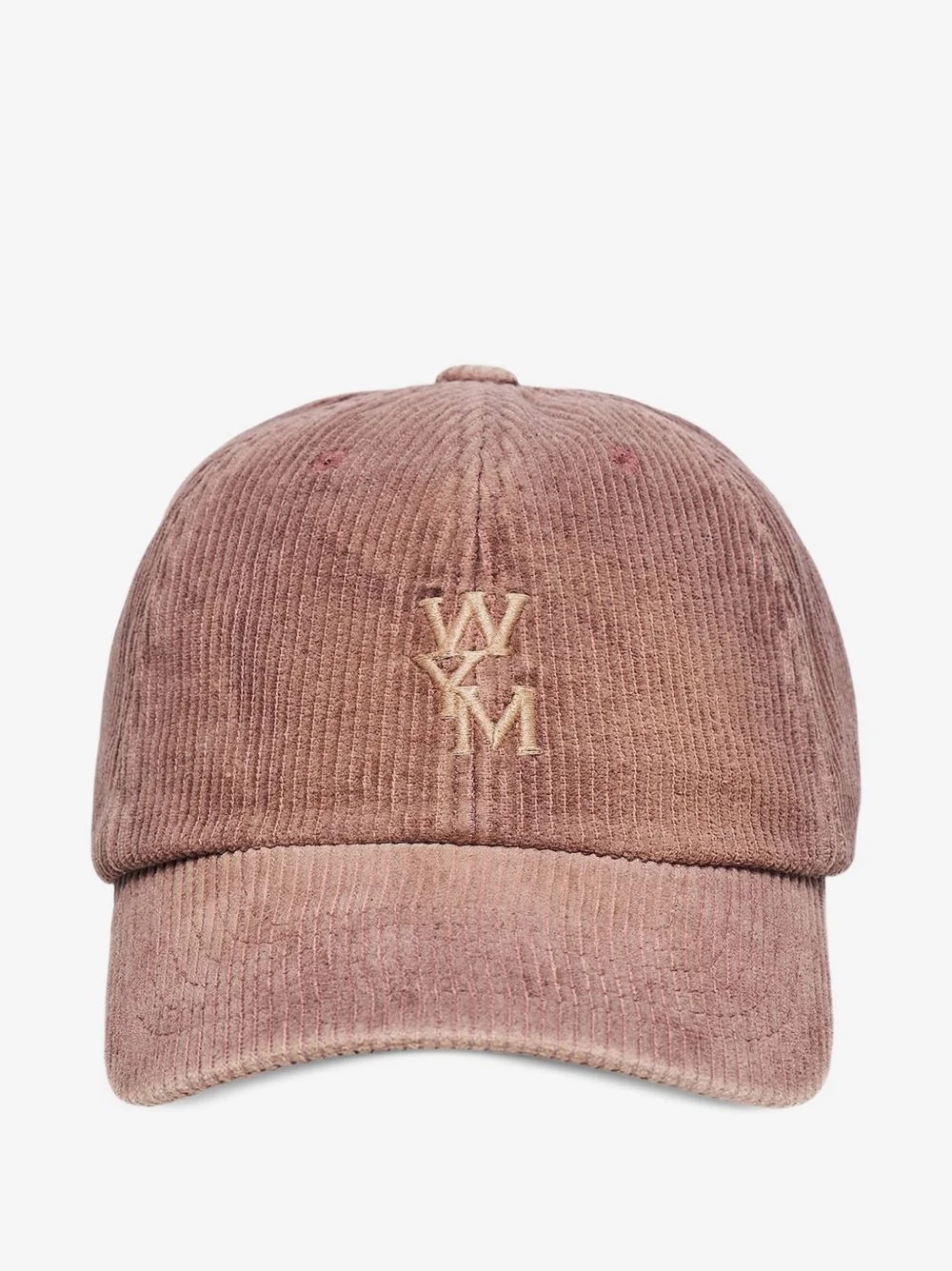logo-embroidered corduroy cap - 1