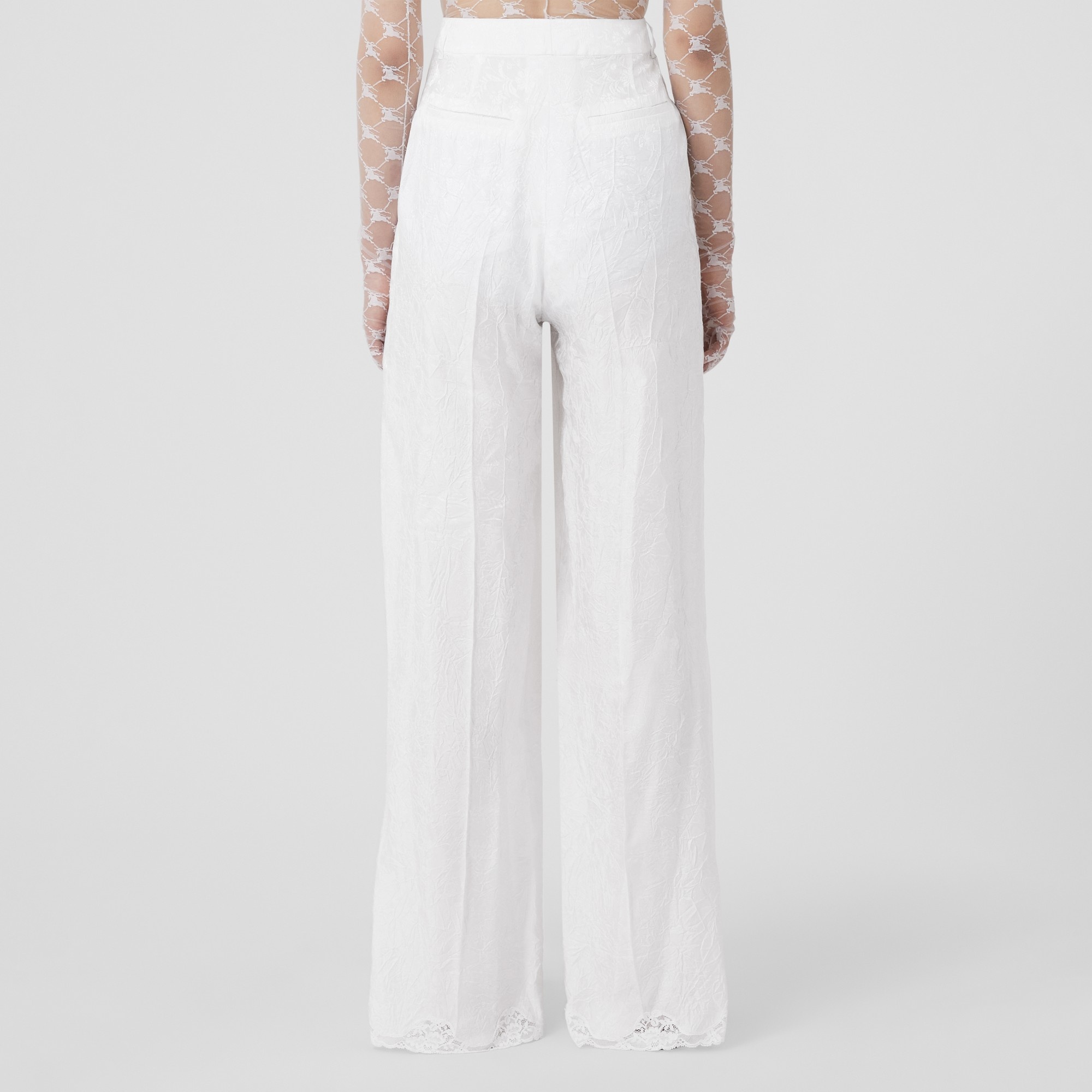 Viscose Jacquard Wide-leg Trousers - 2
