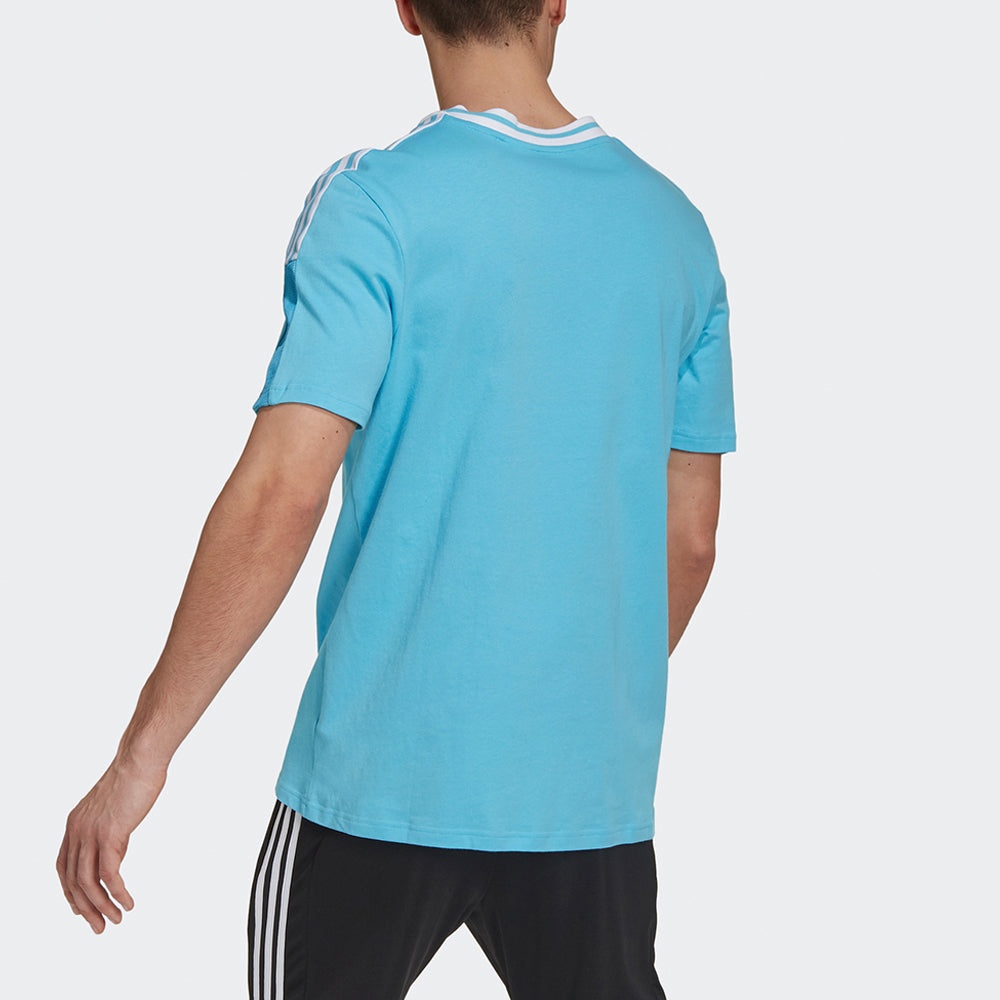 adidas MENS Real Madrid Tee Football Crew-neck Short Sleeve Blue GL0051 - 3