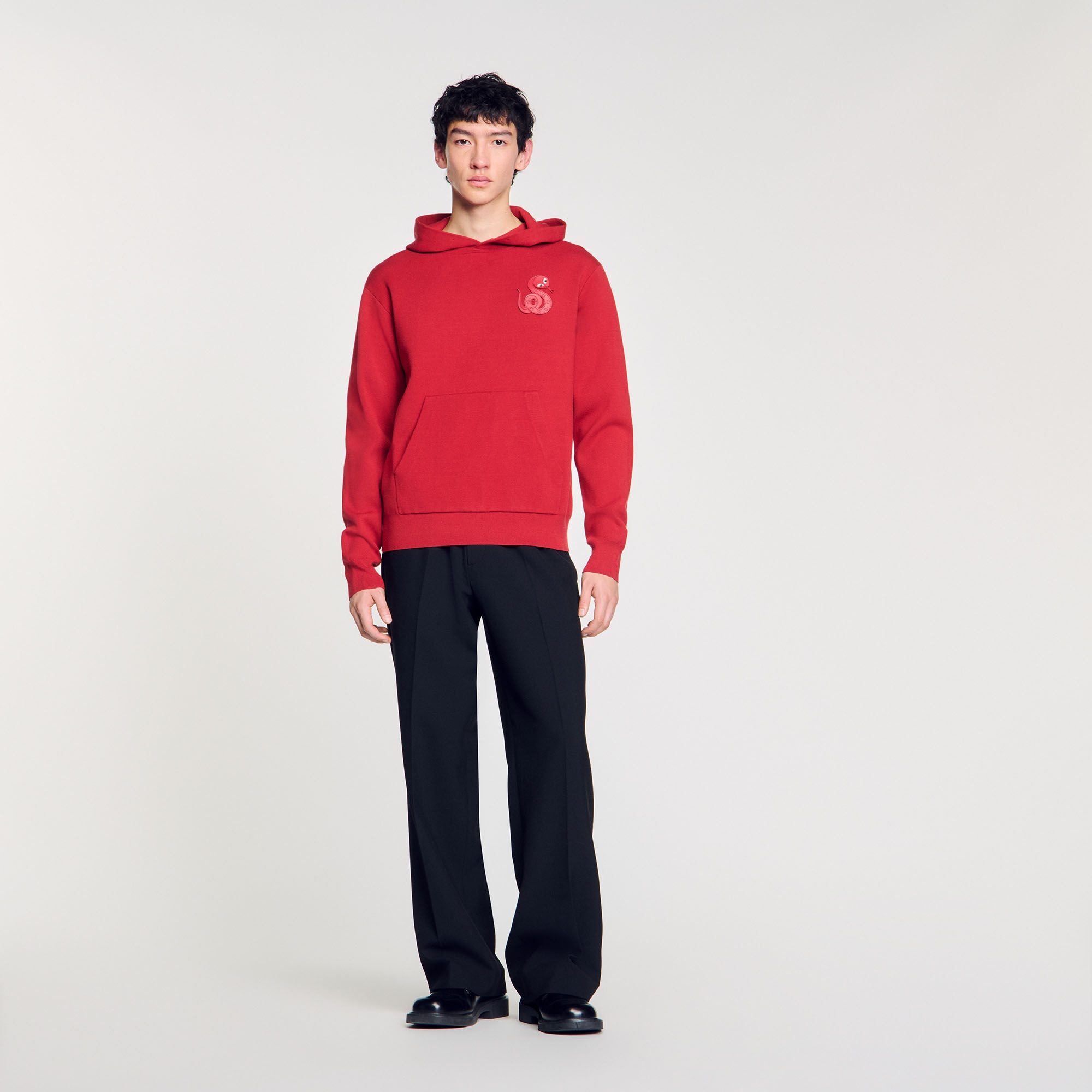 KNIT SWEATSHIRT WITH SNAKE DETAIL - 2