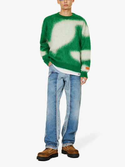 Heron Preston Abstract-patterned relaxed-fit knitted jumper outlook