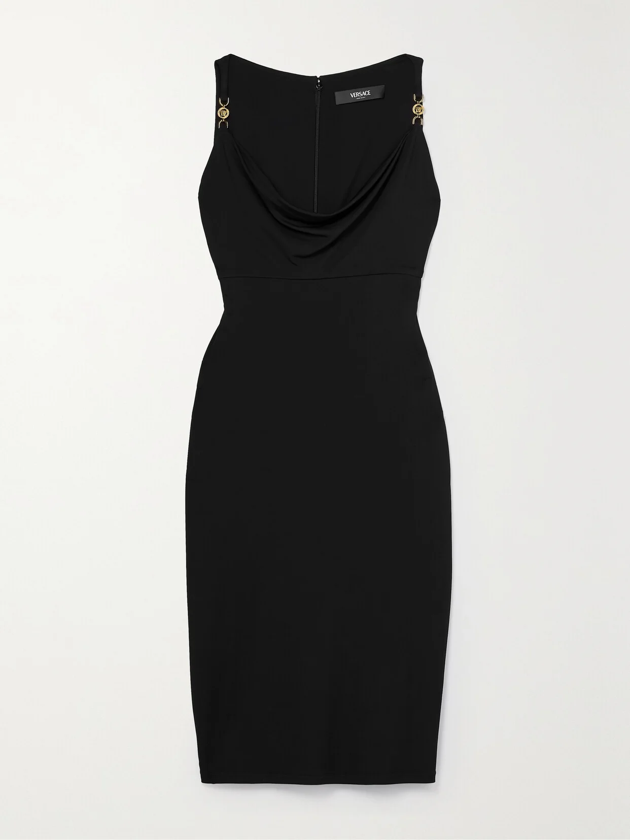 Icons Embellished Draped Jersey Dress - 1