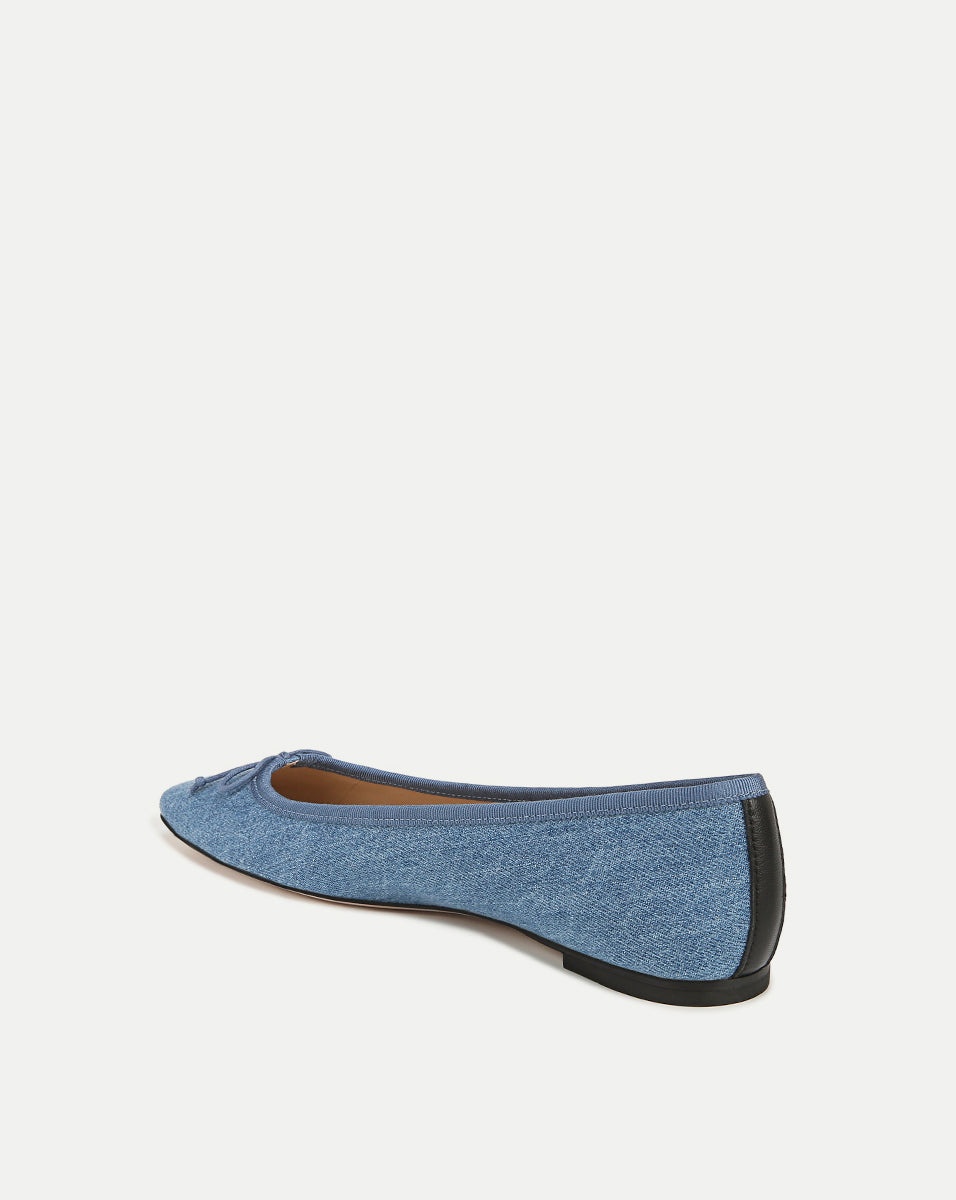 CATHERINE DENIM BALLET FLAT - 4