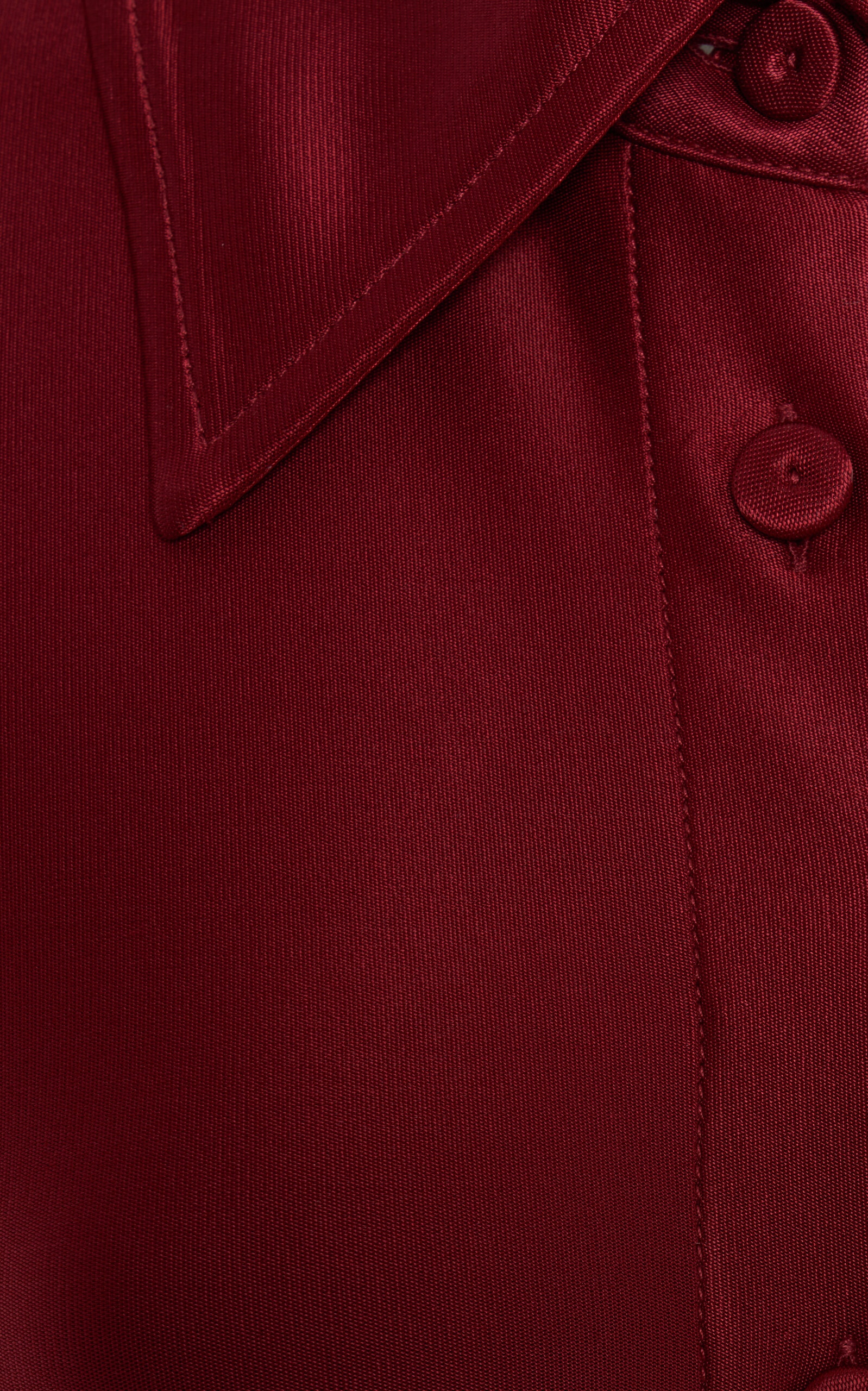Satin Maxi Shirt Dress red - 5