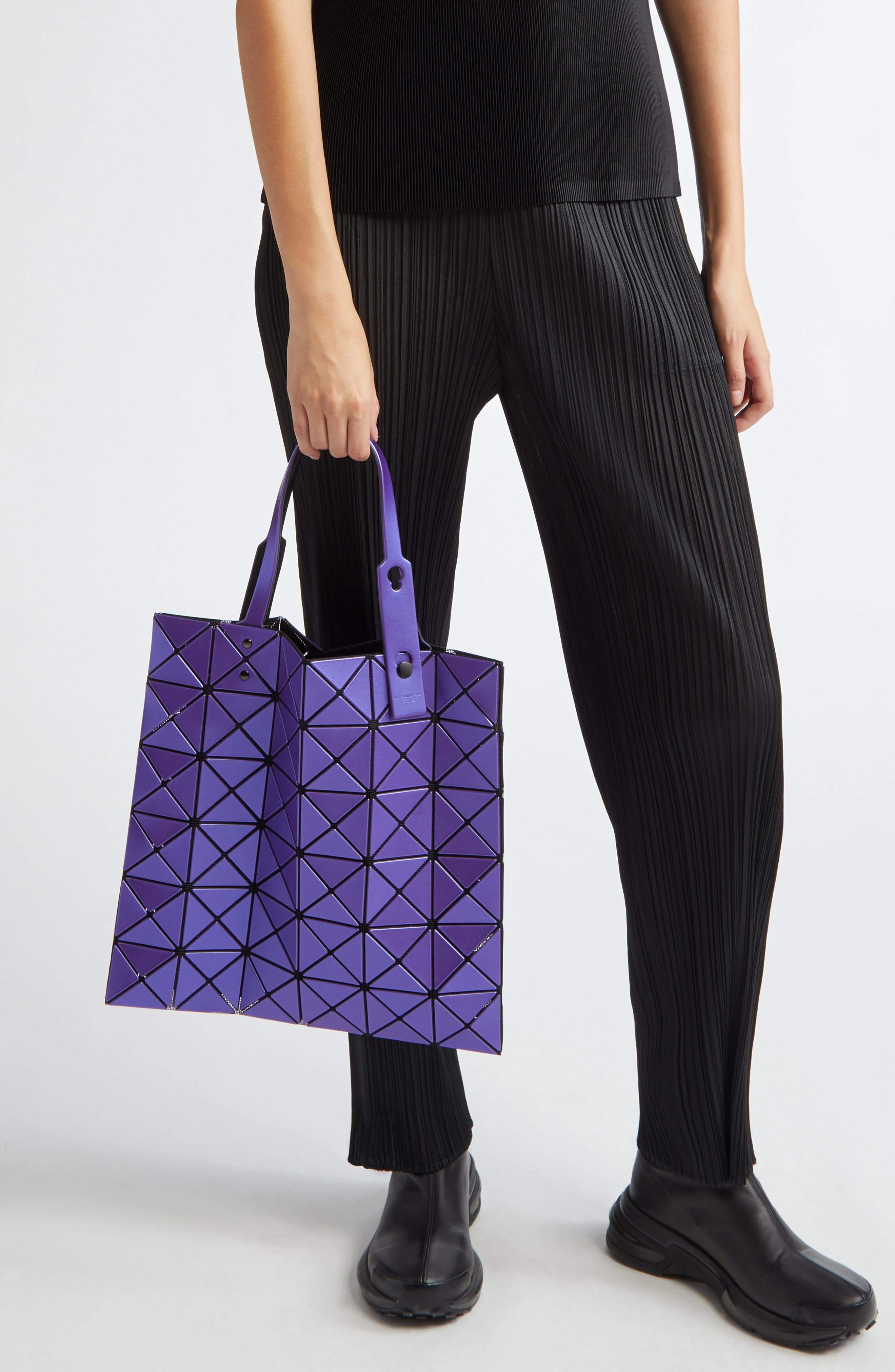 Bao Bao Issey Miyake Lucent Metallic Tote in Purple at Nordstrom - 2