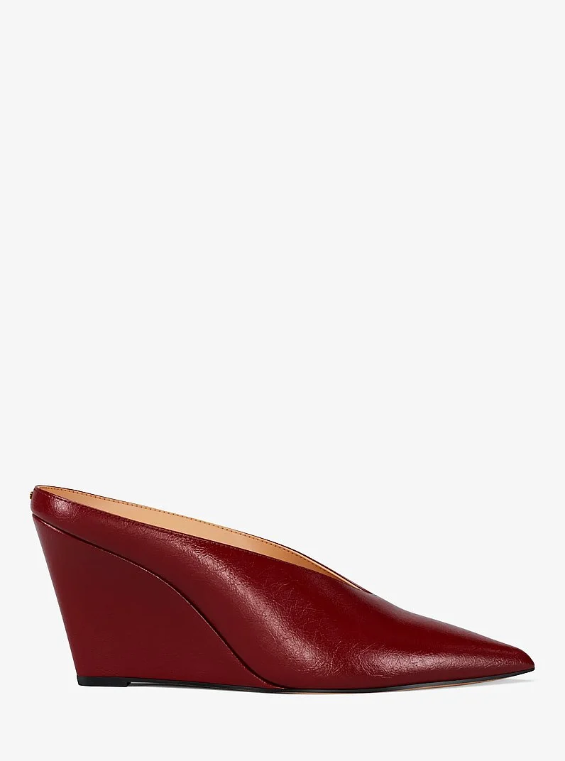Xandra Leather Wedge Mule - 1