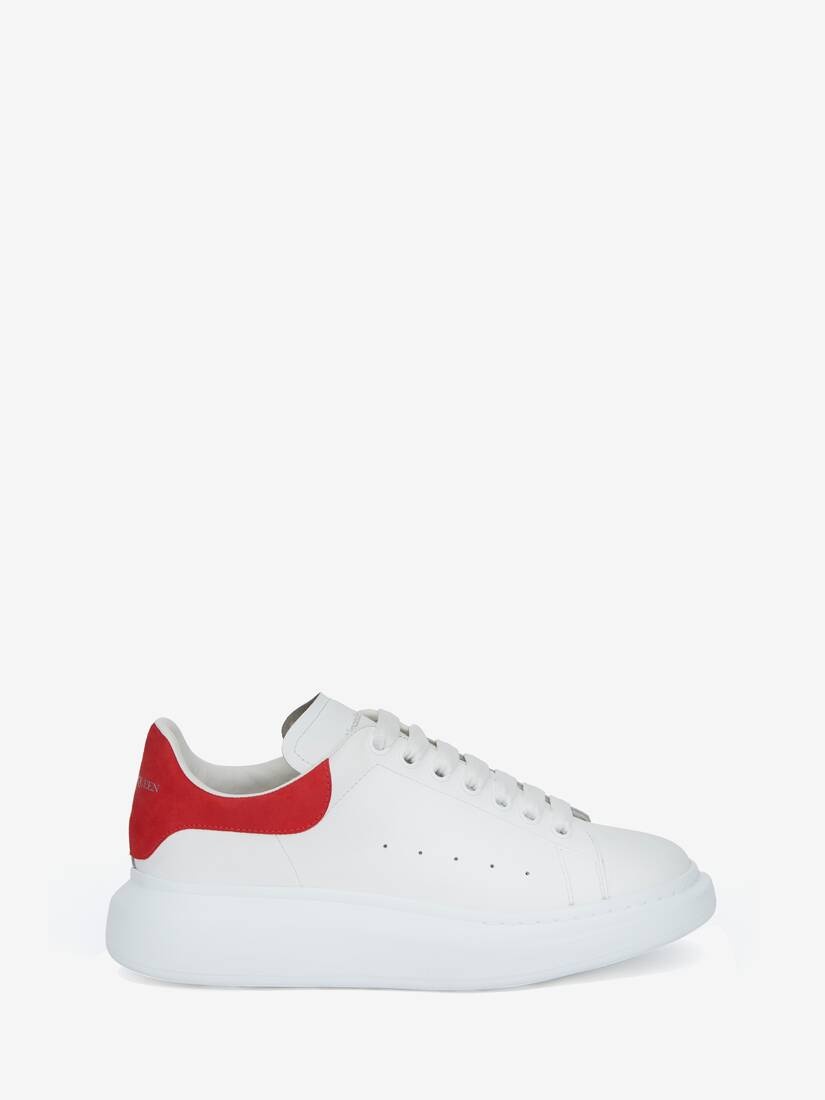 Men's Oversized Sneaker in White/lust Red - 1