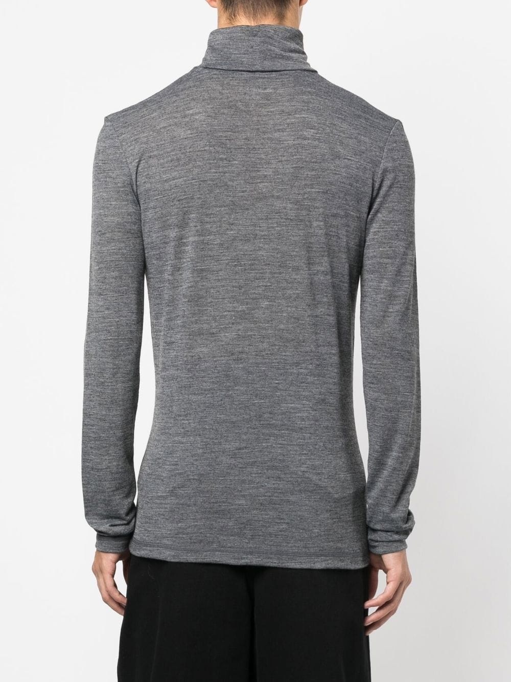logo-print roll-neck jumper - 4