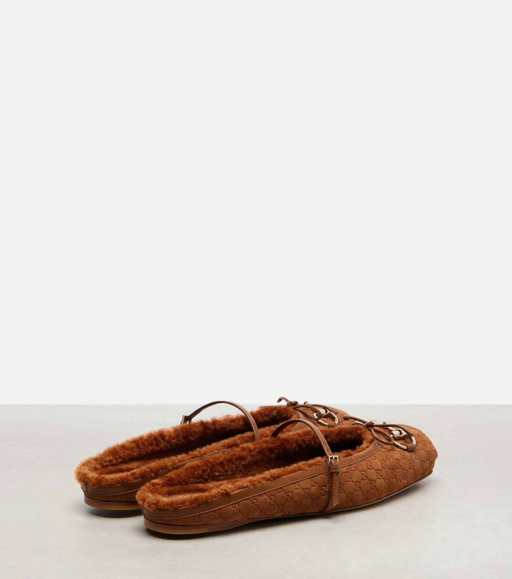 GG Horsebit suede mules - 2