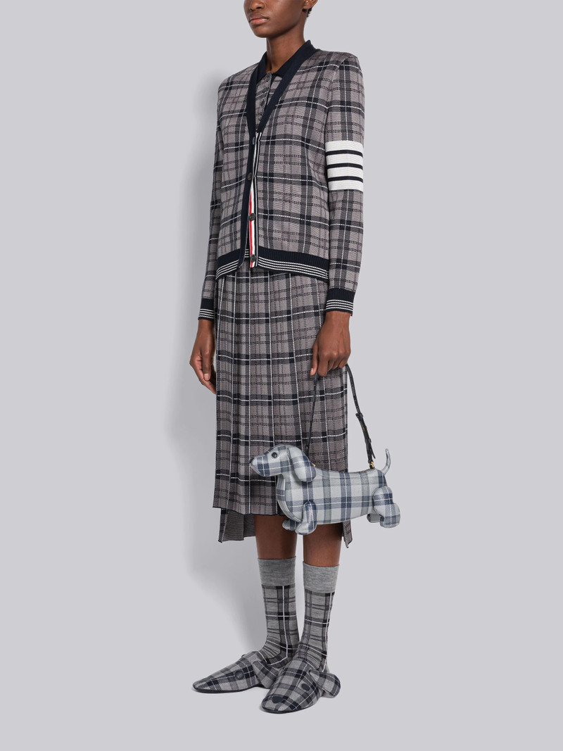 Tartan Pebble Grain Hector Baguette Shoulder Bag 6