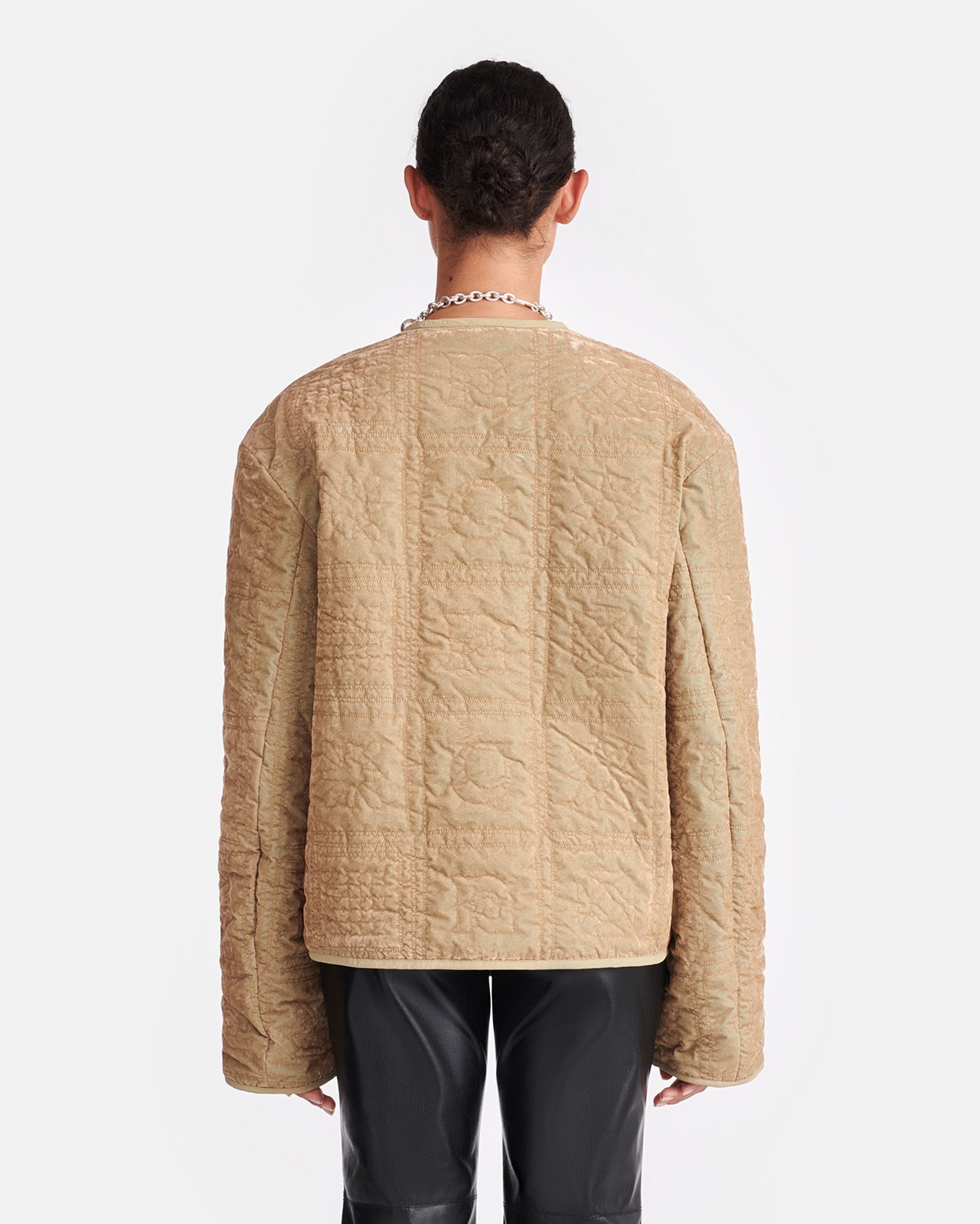 Quilted Tech-Velvet Jacket - 4