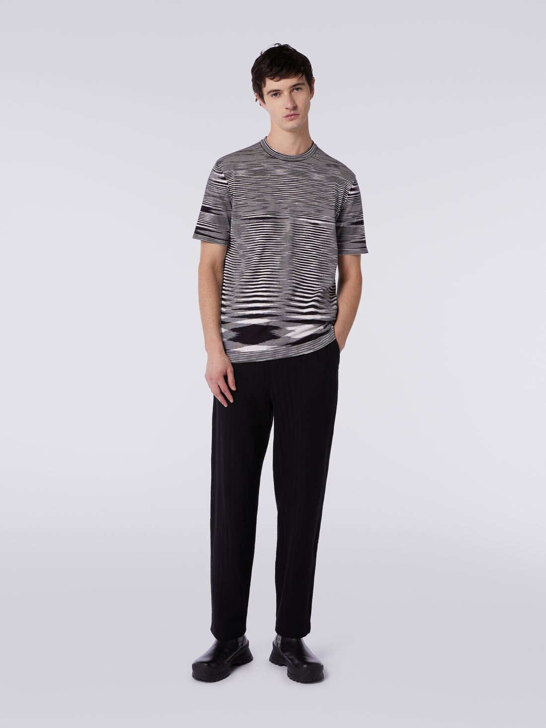 Slub cotton crew-neck T-shirt - 2
