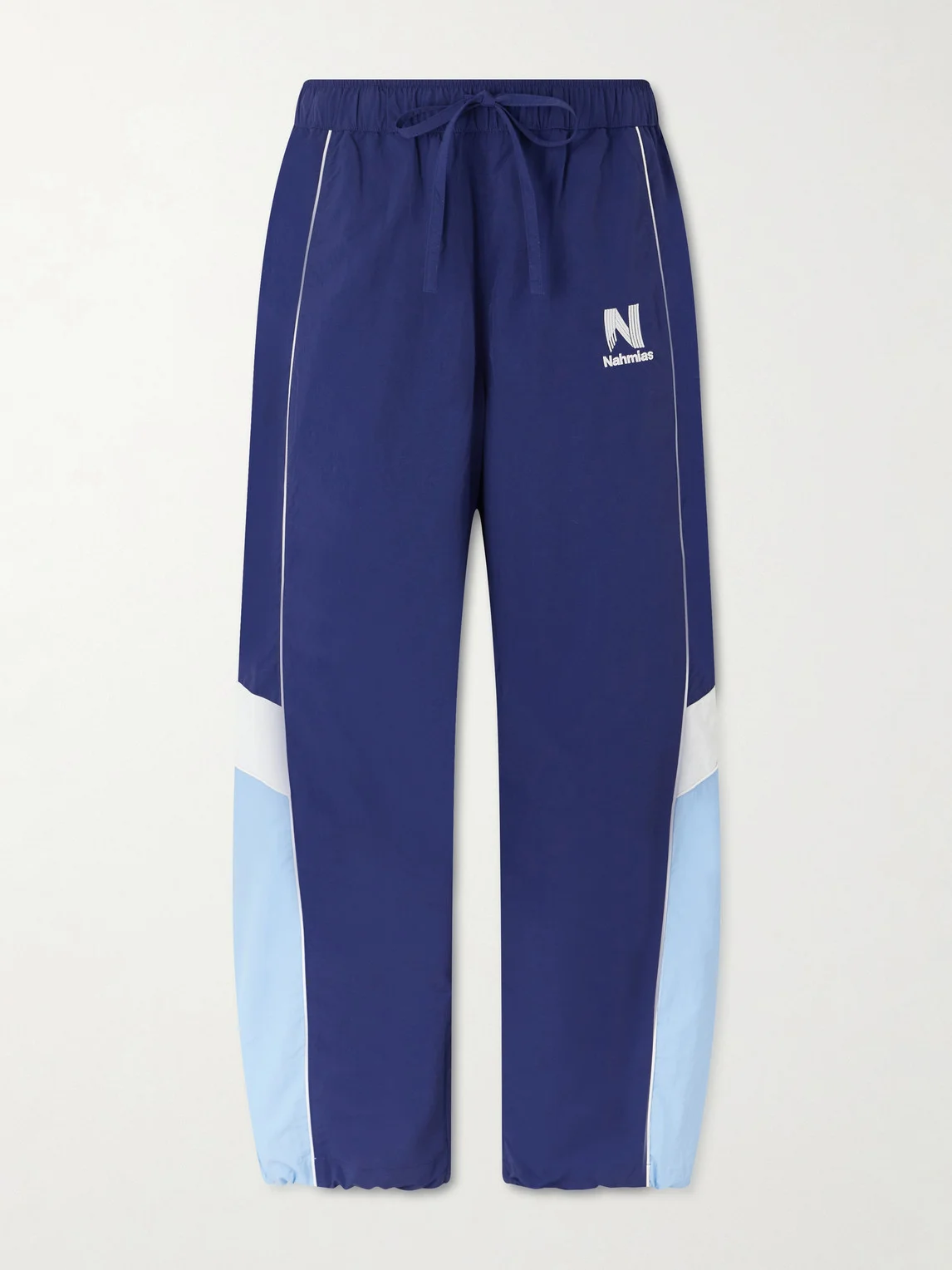 Straight-leg Logo-Embroidered Nylon Trousers - 1