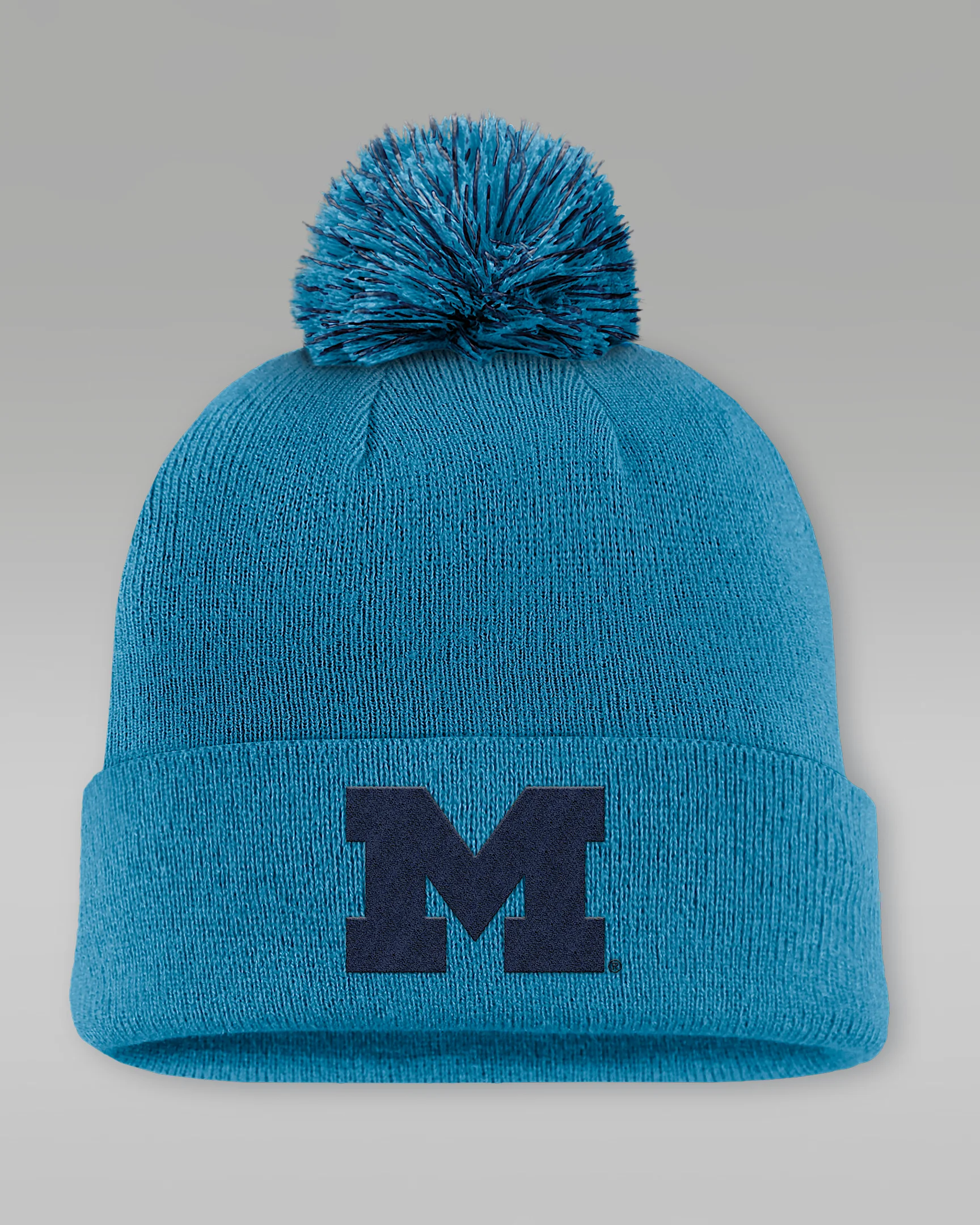 Michigan Primetime Campus Toned Men's Jordan Brand College Cuffed Pom Beanie - 1